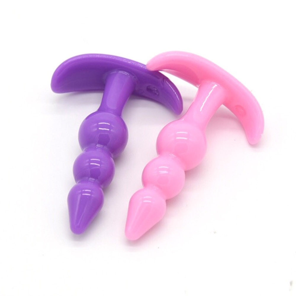 Pink Beaded Butt Plug